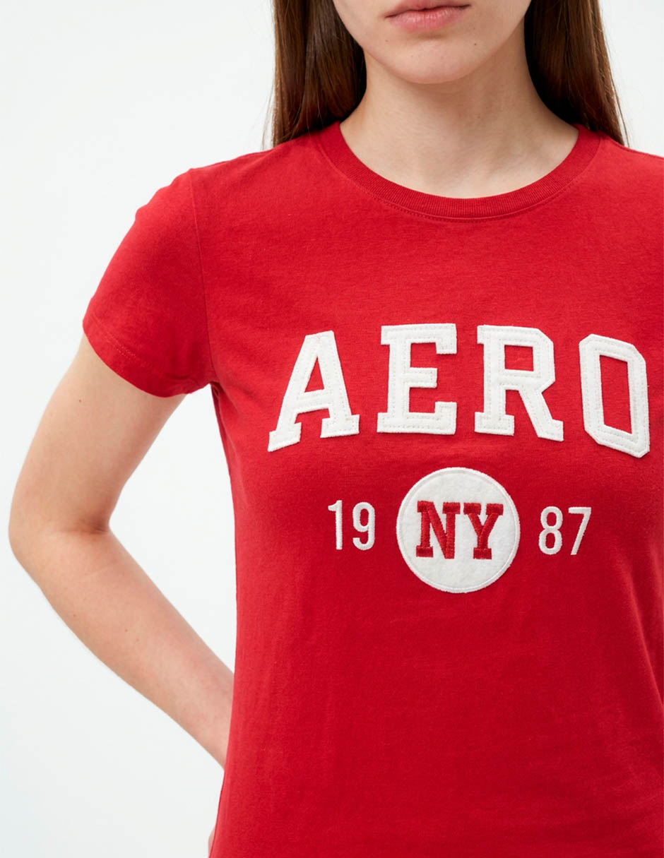Playera manga corta cuello redondo para mujer 4