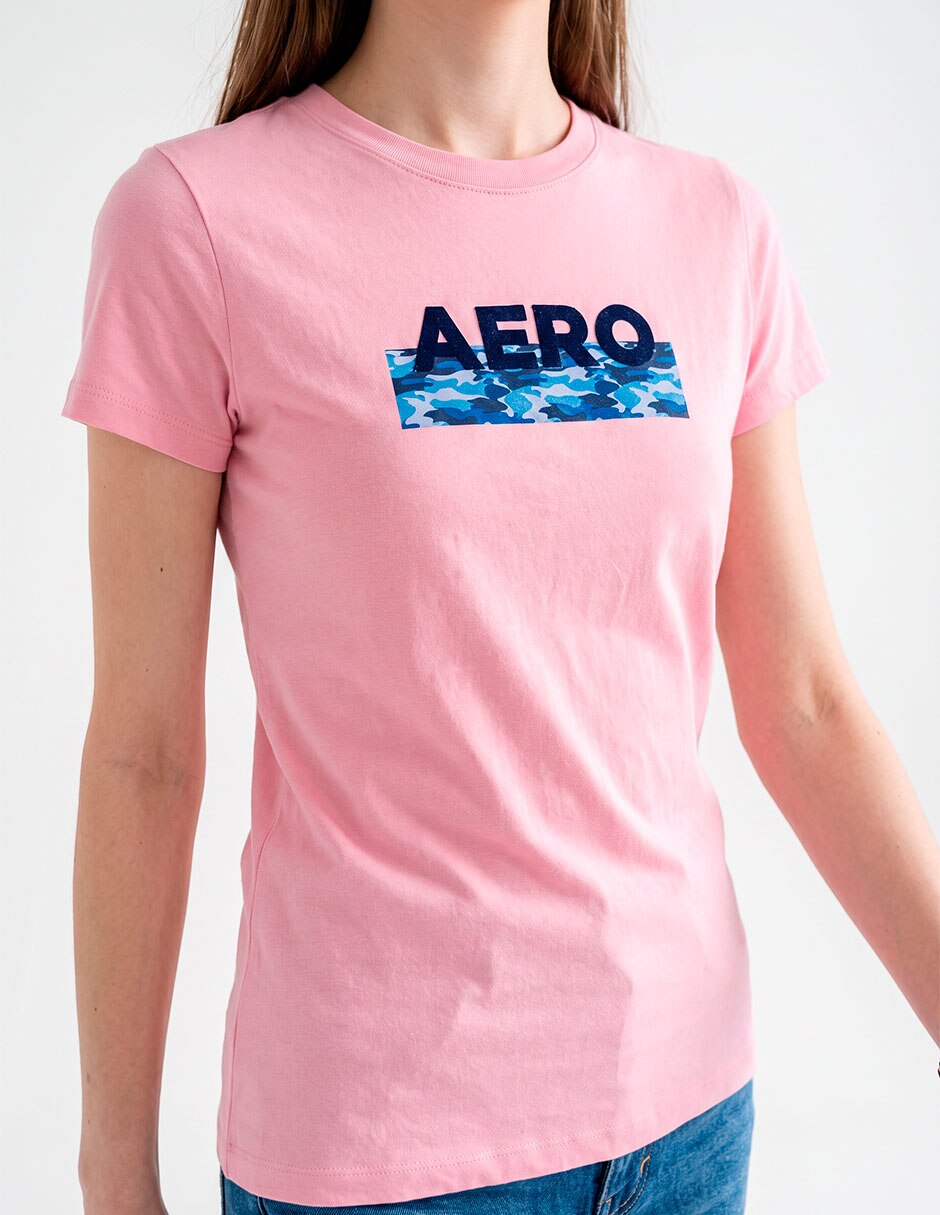 Playera manga corta cuello redondo mujer 2