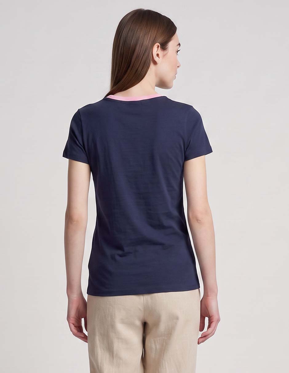 Playera manga corta Aéropostale cuello redondo para mujer