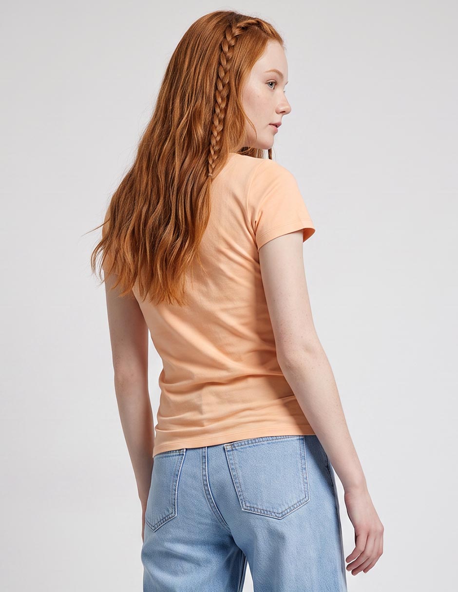 Playera manga corta cuello redondo para mujer 2