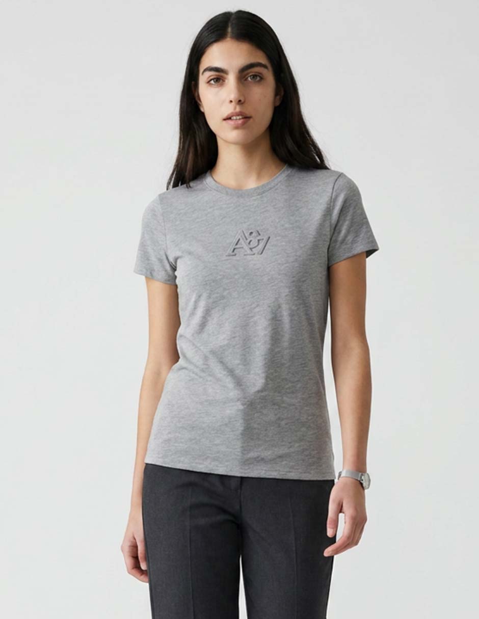 Playera manga corta cuello redondo para mujer Playera manga corta cuello redondo para mujer
