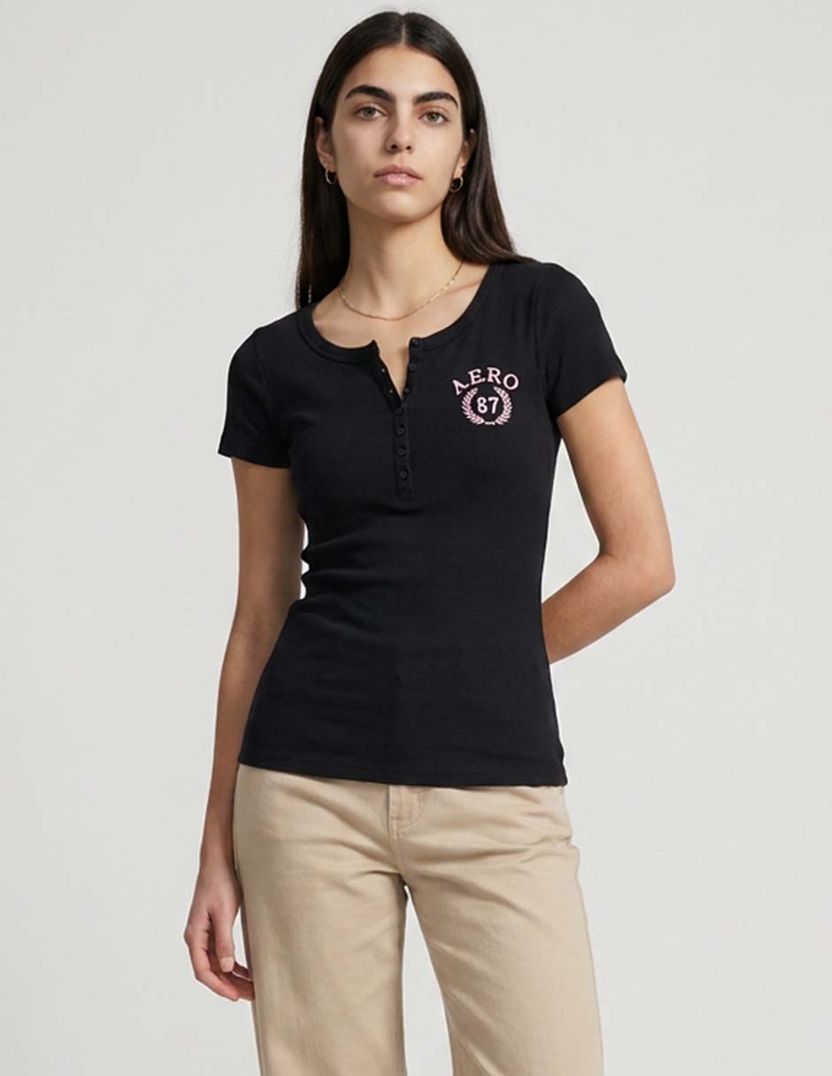 Playera manga corta aéropostale para mujer