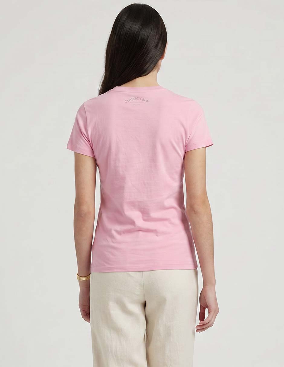 Playera manga corta cuello redondo para mujer 2