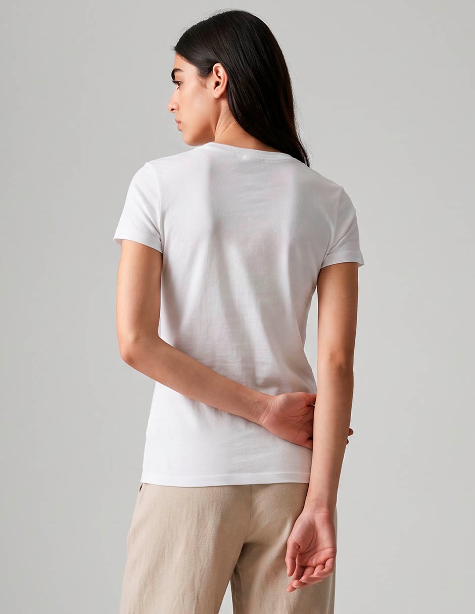 Playera manga corta cuello redondo para mujer 2