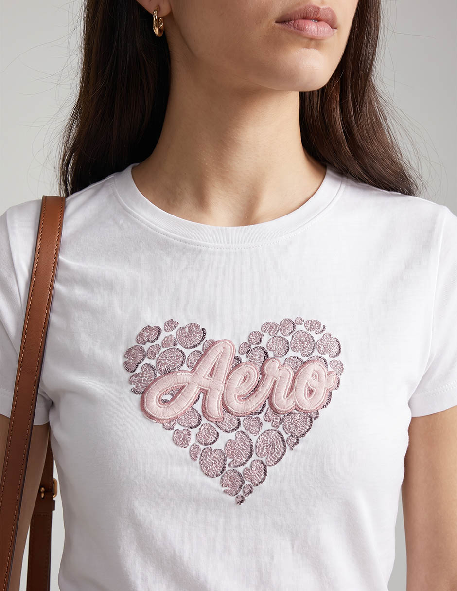 Playera manga corta cuello redondo para mujer 3