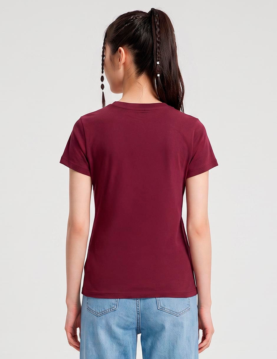 Playera manga corta cuello redondo para mujer 2