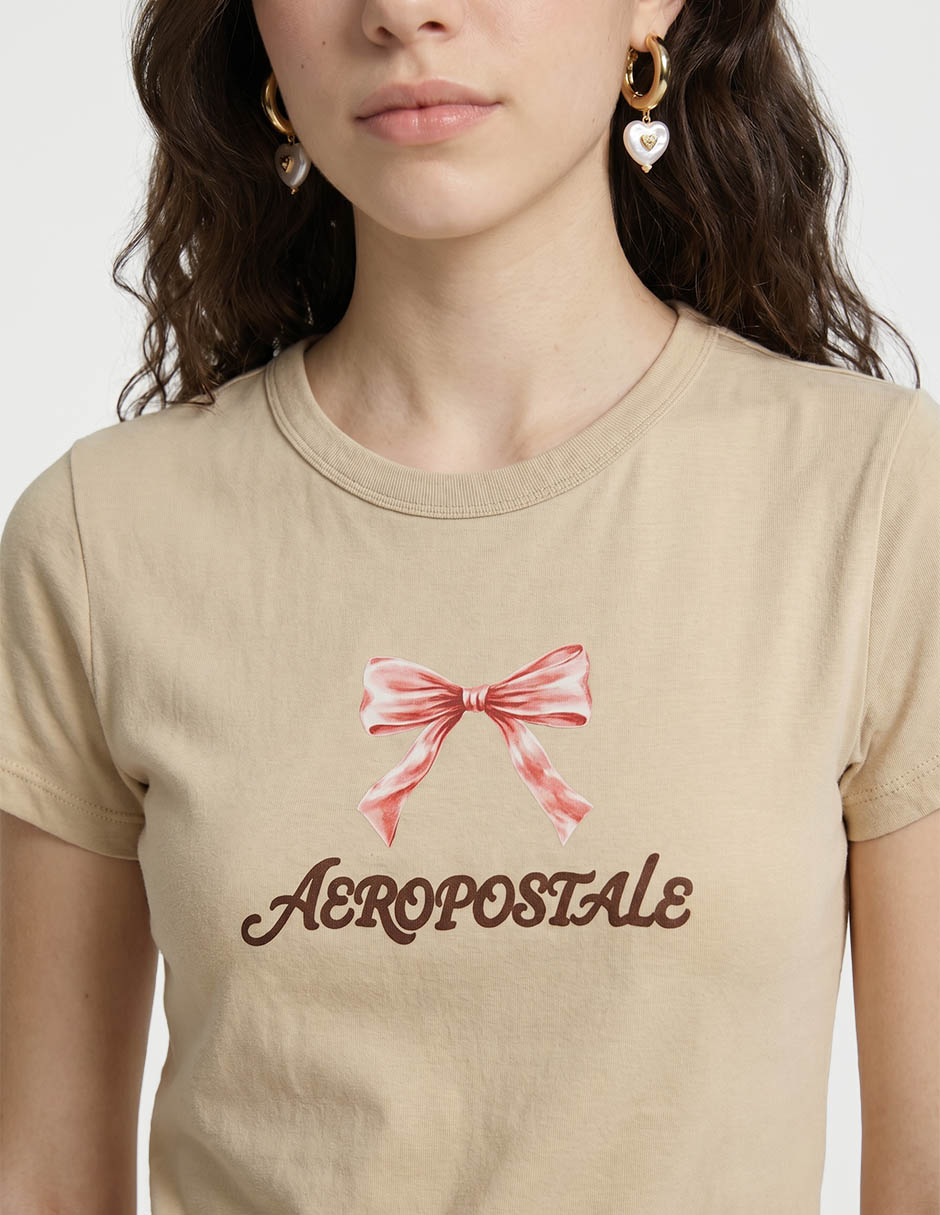 Playera manga corta cuello redondo para mujer 3