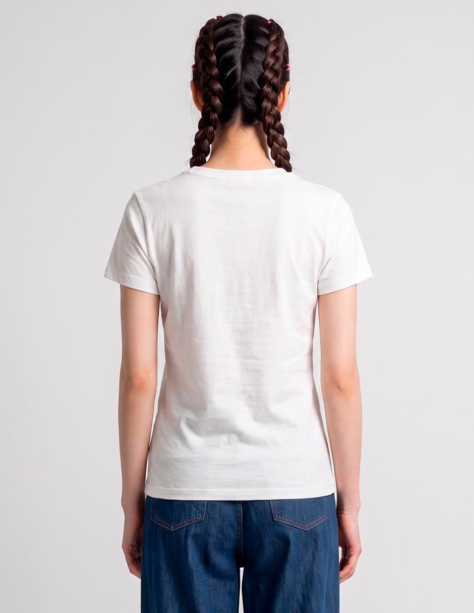 Playera manga corta cuello redondo para mujer 2