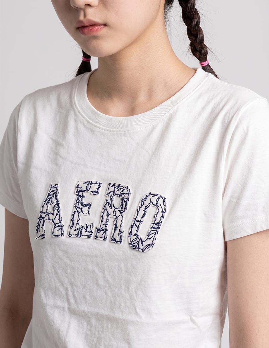 Playera manga corta cuello redondo para mujer 3