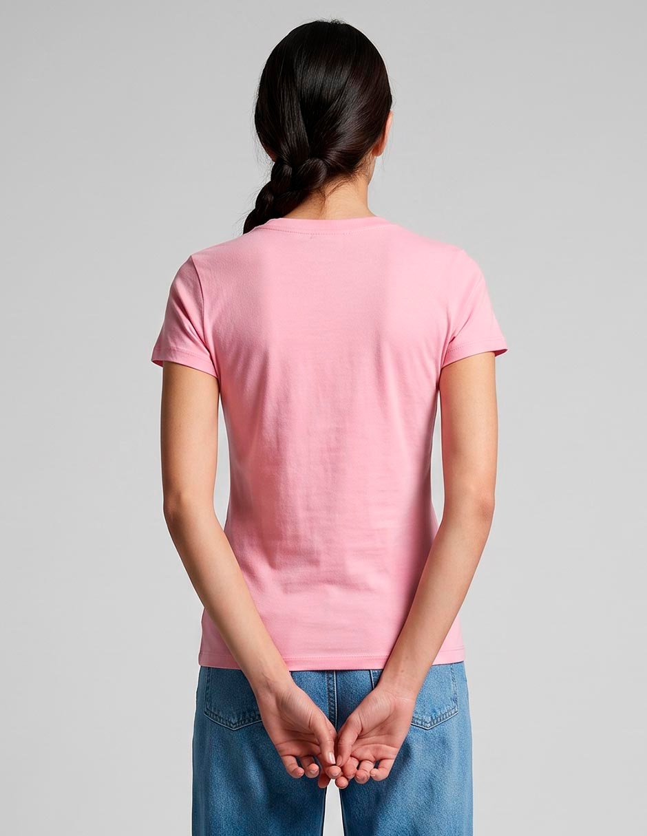 Playera manga corta cuello redondo para mujer 2