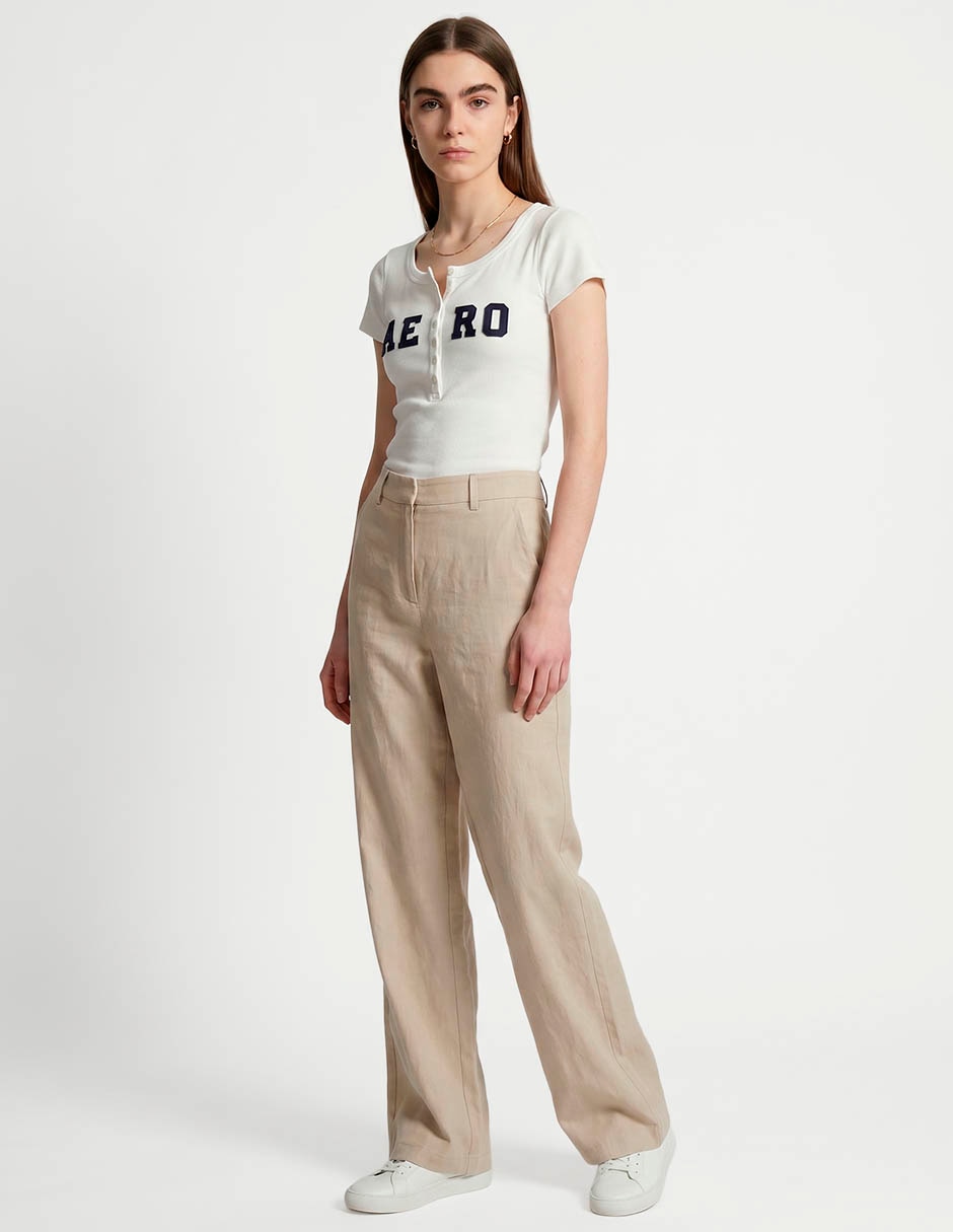 Playera manga corta cuello redondo para mujer 3