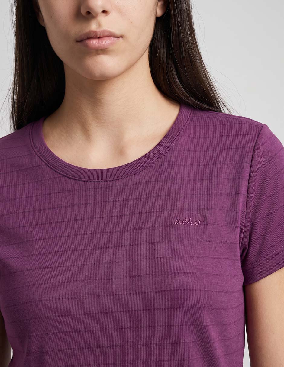 Playera manga corta aéropostale cuello redondo para mujer 3