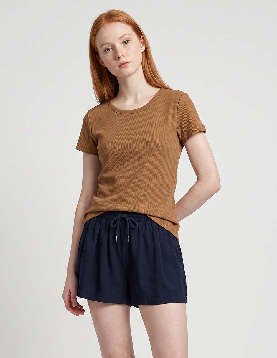 Playera manga corta aéropostale playeras cuello redondo para mujer