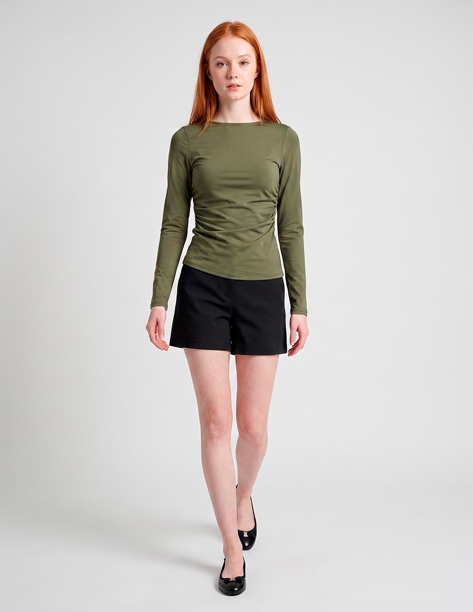 Blusa manga larga para mujer