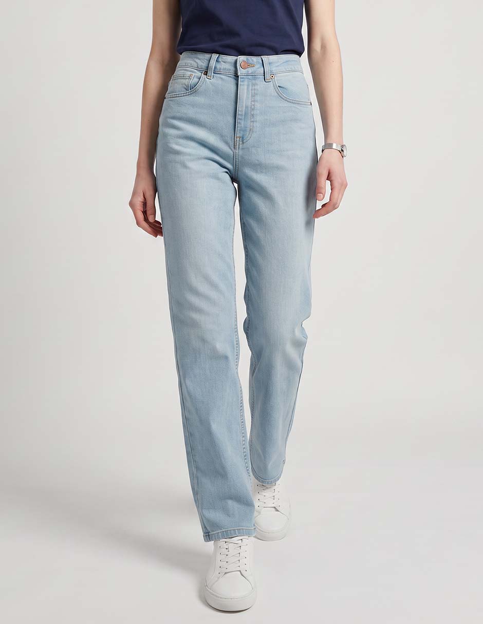 Jeans straight Aeropostale a la cintura para mujer