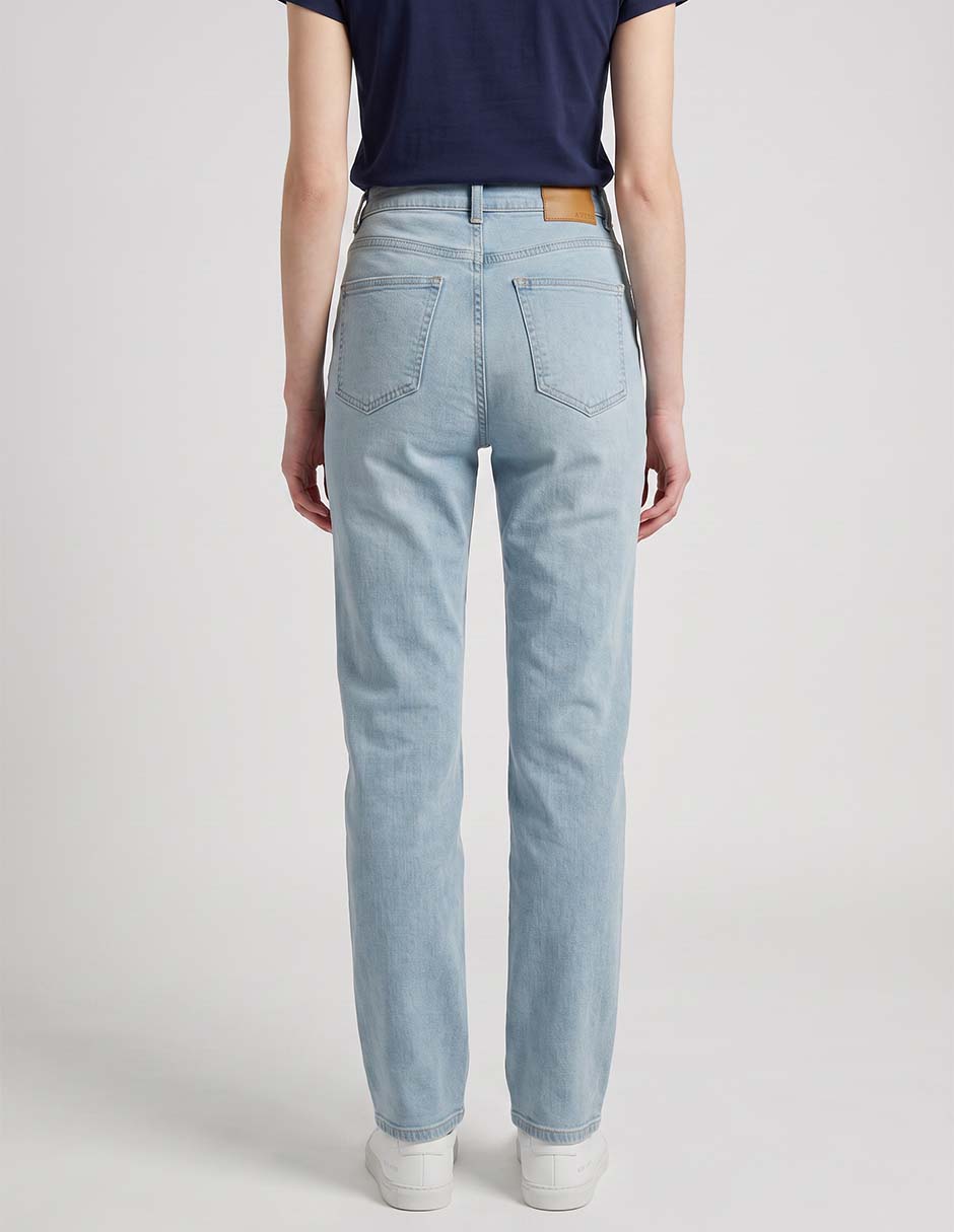Jeans straight Aeropostale a la cintura para mujer