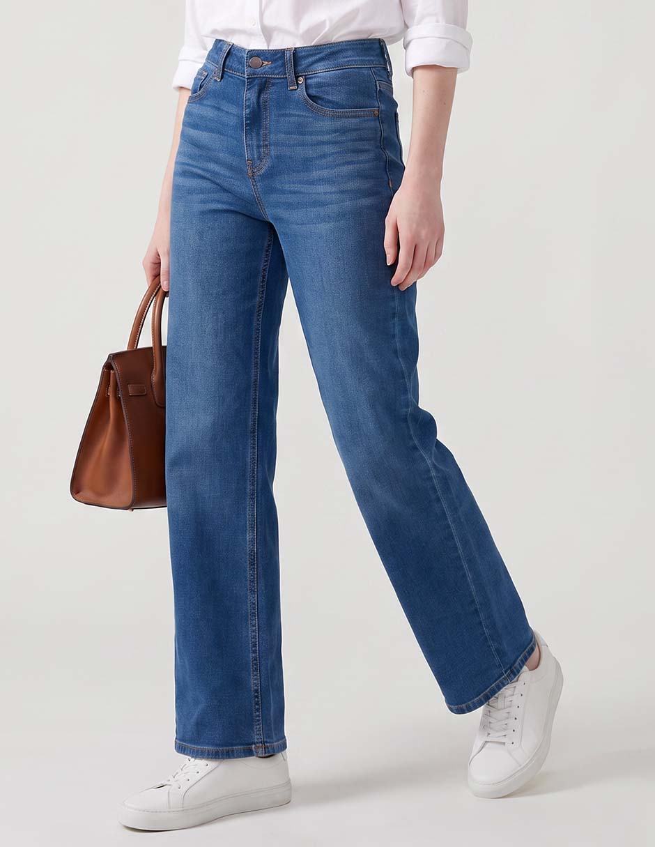 Jeans straight aéropostale a la cintura para mujer