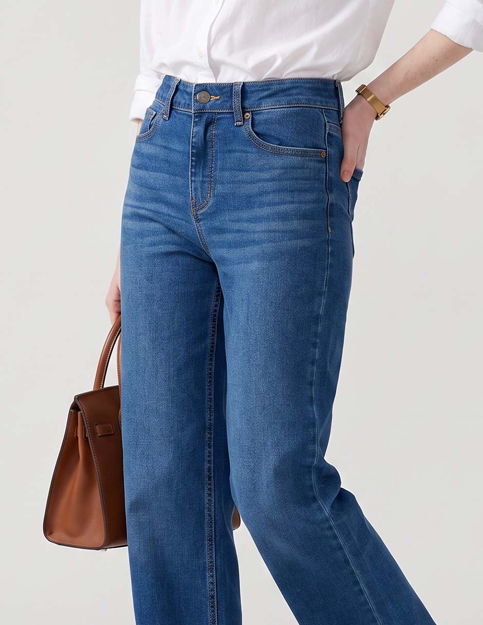 Jeans straight aéropostale a la cintura para mujer