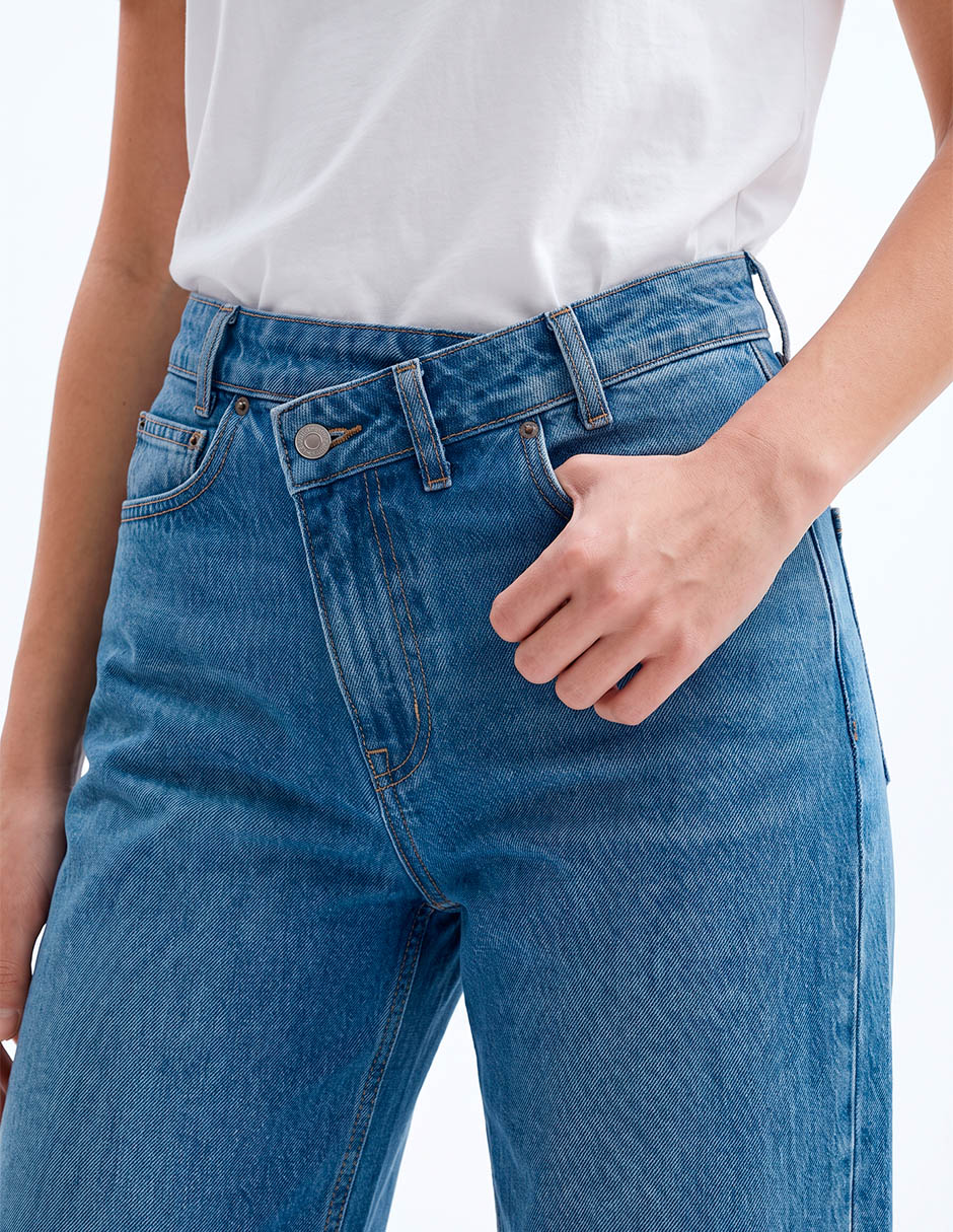 Jeans wide leg para mujer