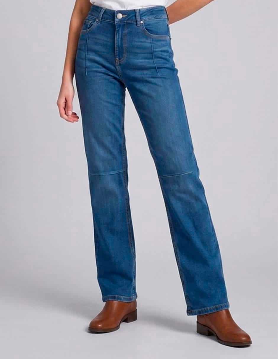 Jeans straight corte cintura para mujer Jeans straight corte cintura para mujer