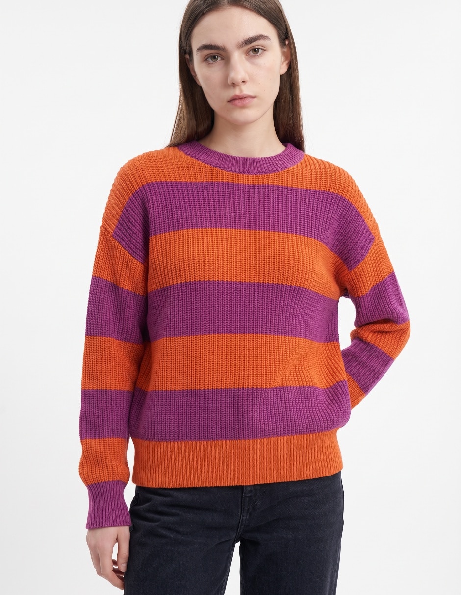 Suéter cuello redondo para mujer