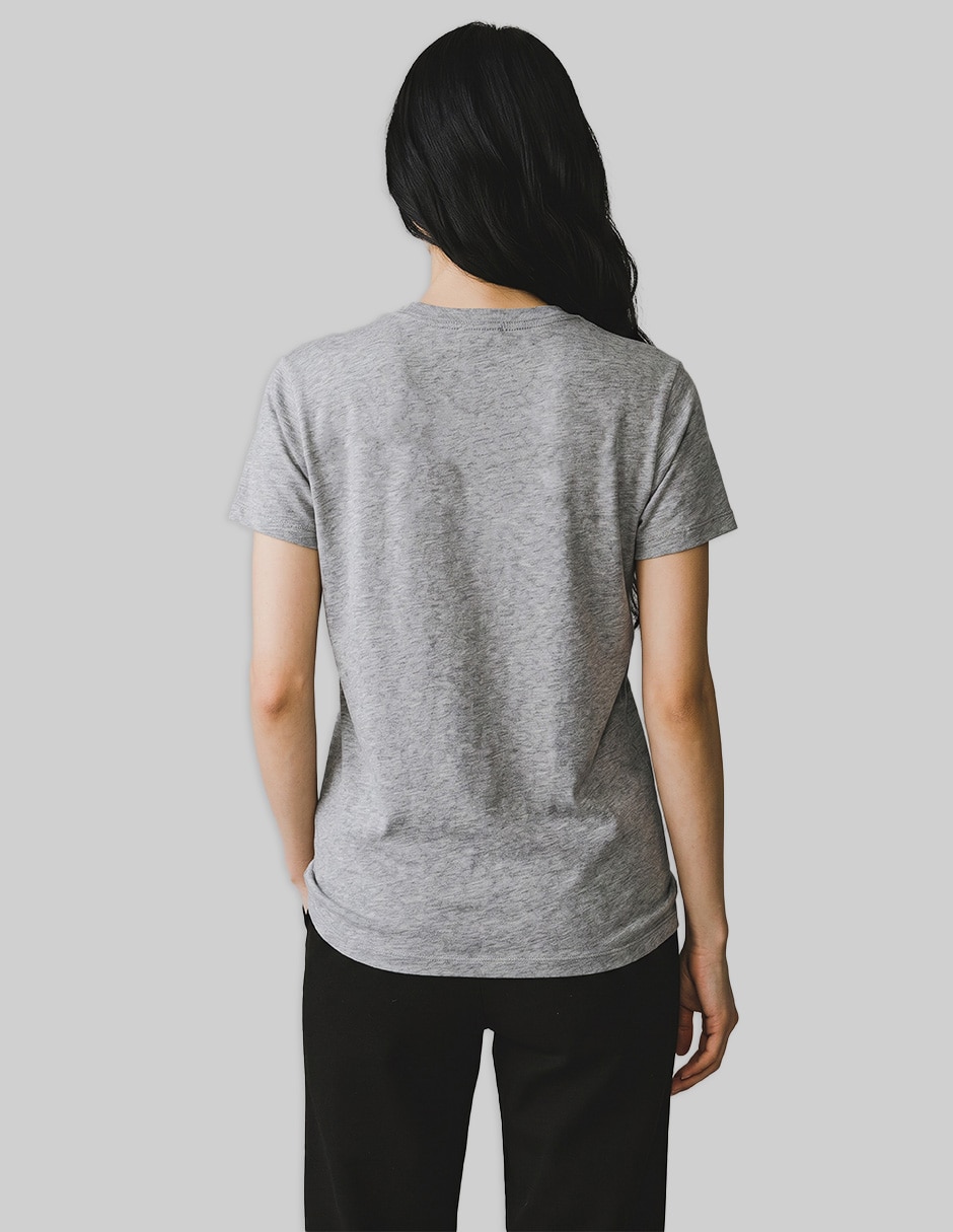 Playera manga corta cuello redondo para mujer 3
