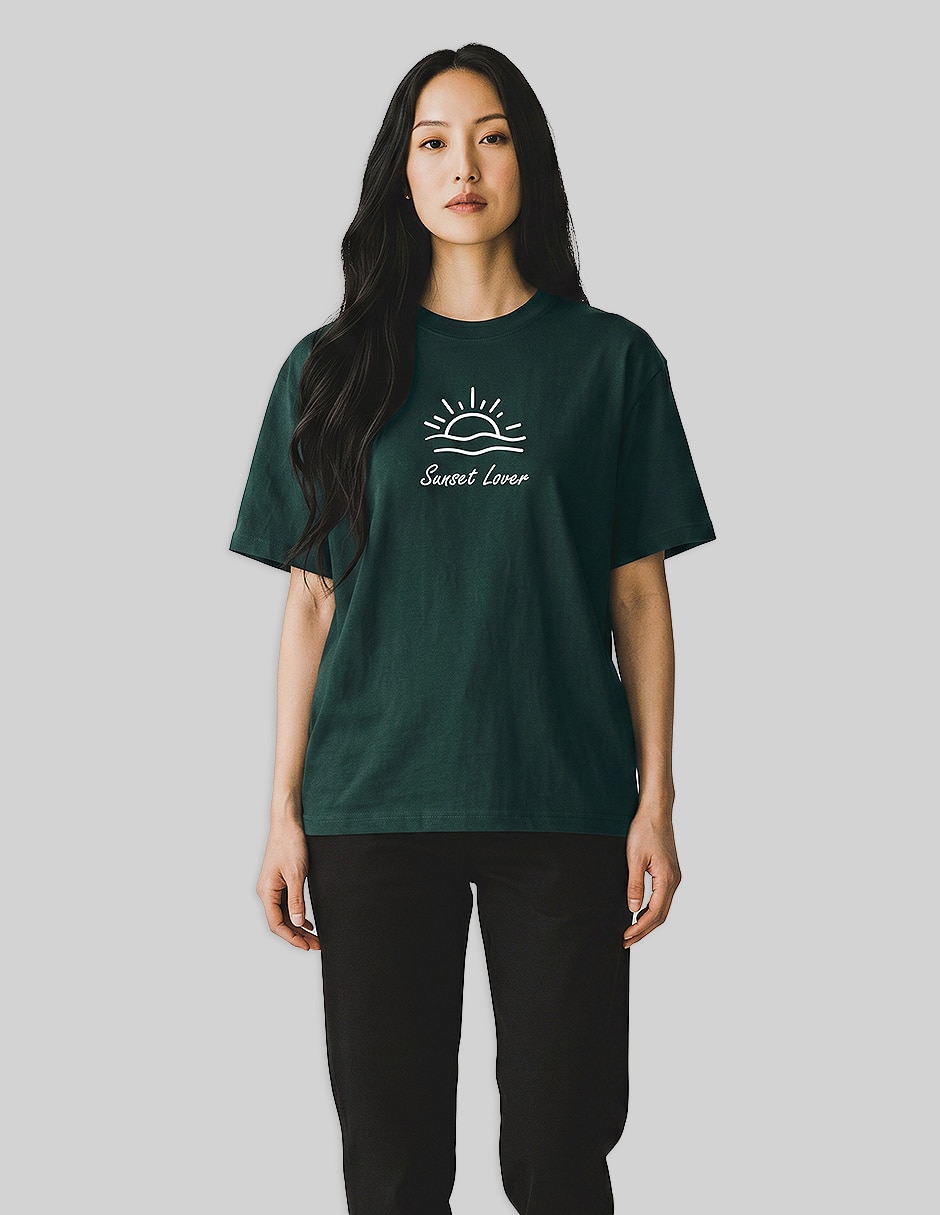 Playera manga corta cuello redondo para mujer Playera manga corta cuello redondo para mujer