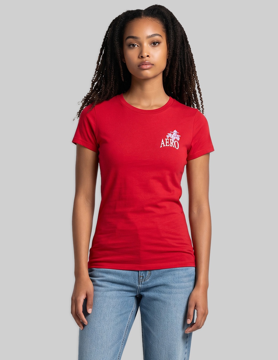 Playera manga corta cuello redondo para mujer Playera manga corta cuello redondo para mujer