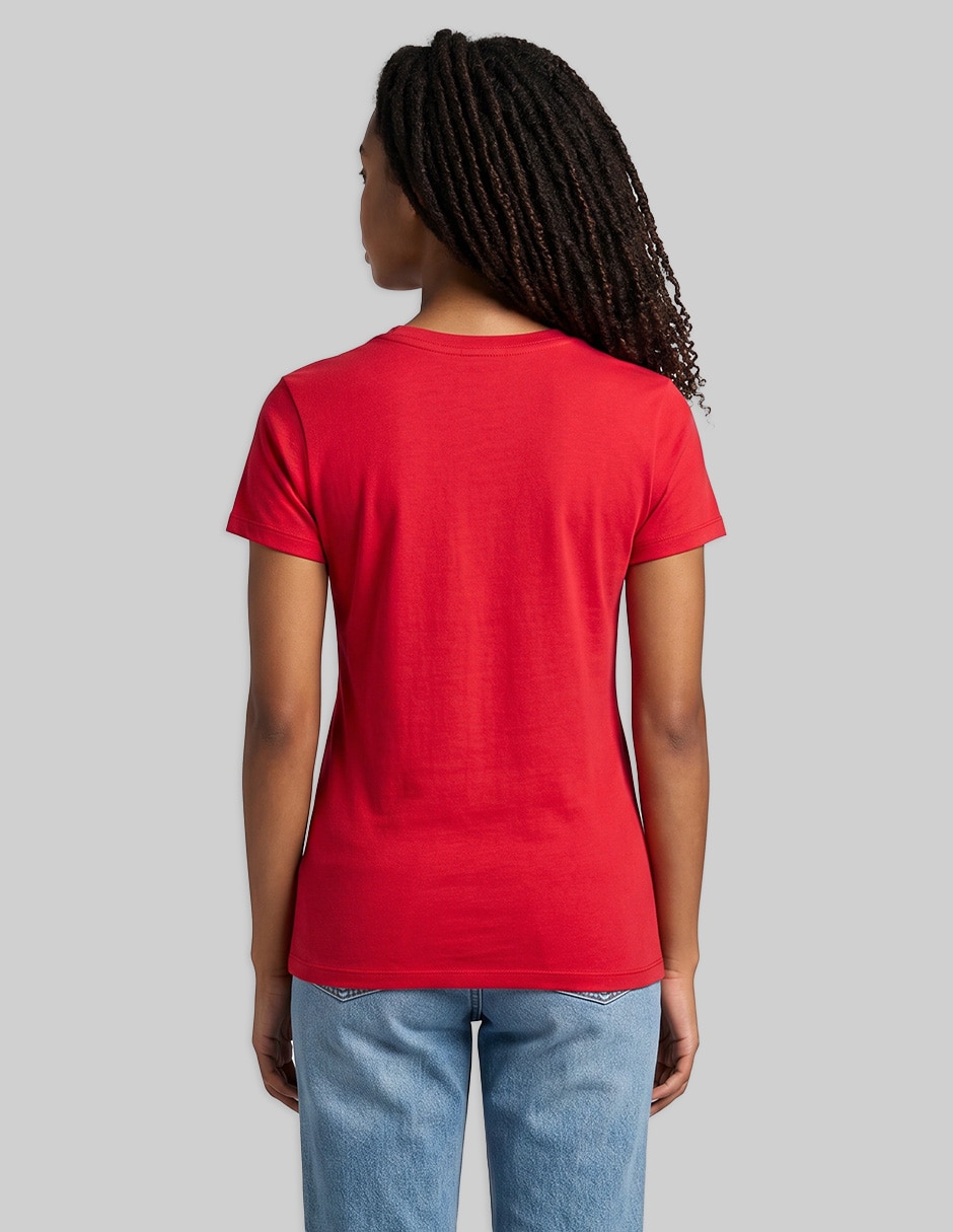 Playera manga corta cuello redondo para mujer 3