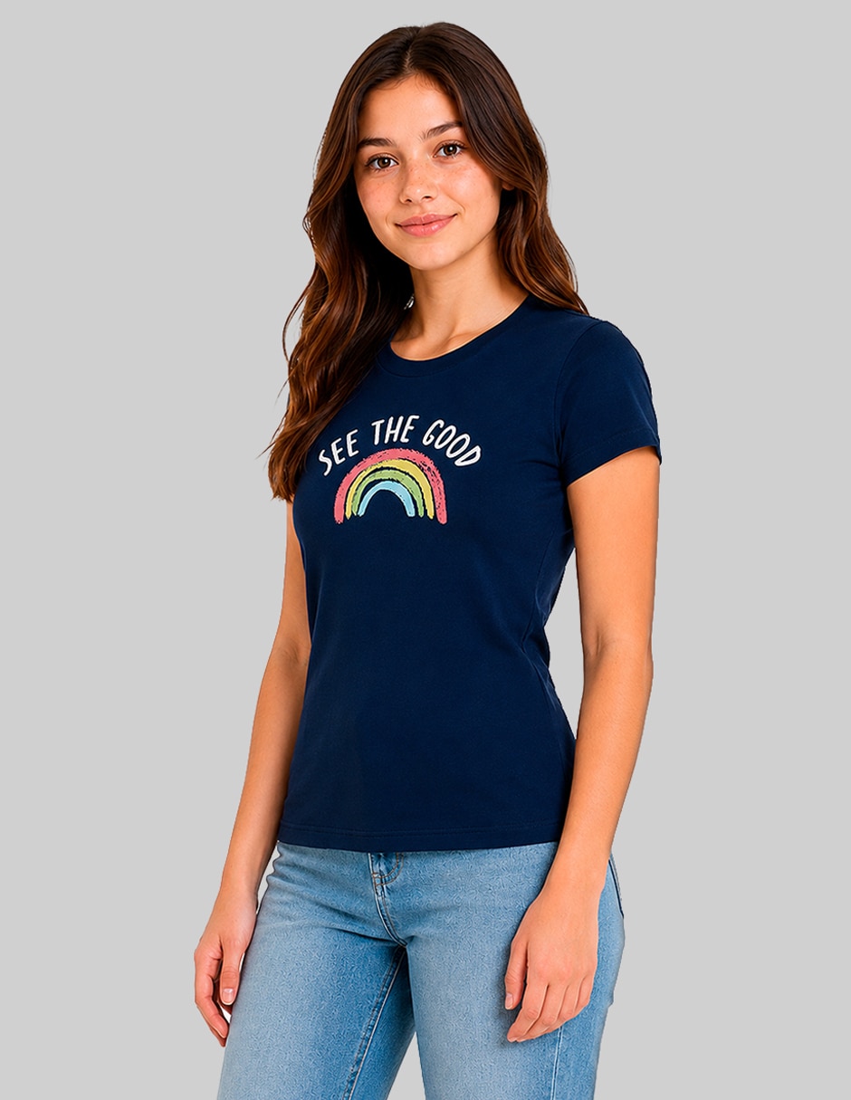 Playera manga corta Aeropostale cuello redondo para mujer 2