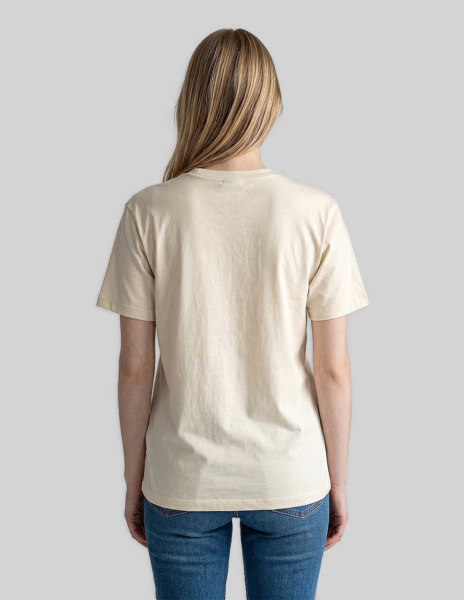 Playera manga corta cuello redondo para mujer 3