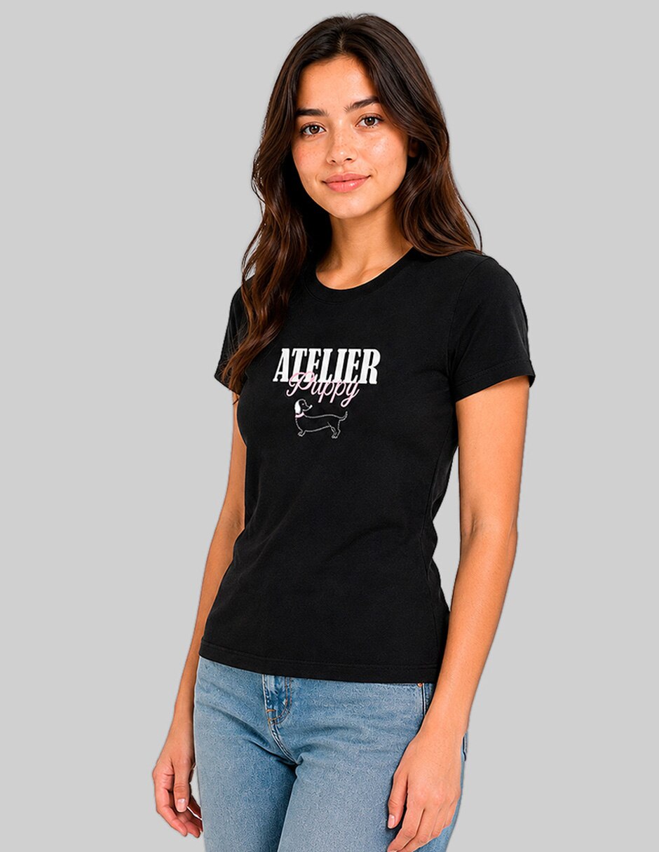 Playera manga corta Aeropostale cuello redondo para mujer 2