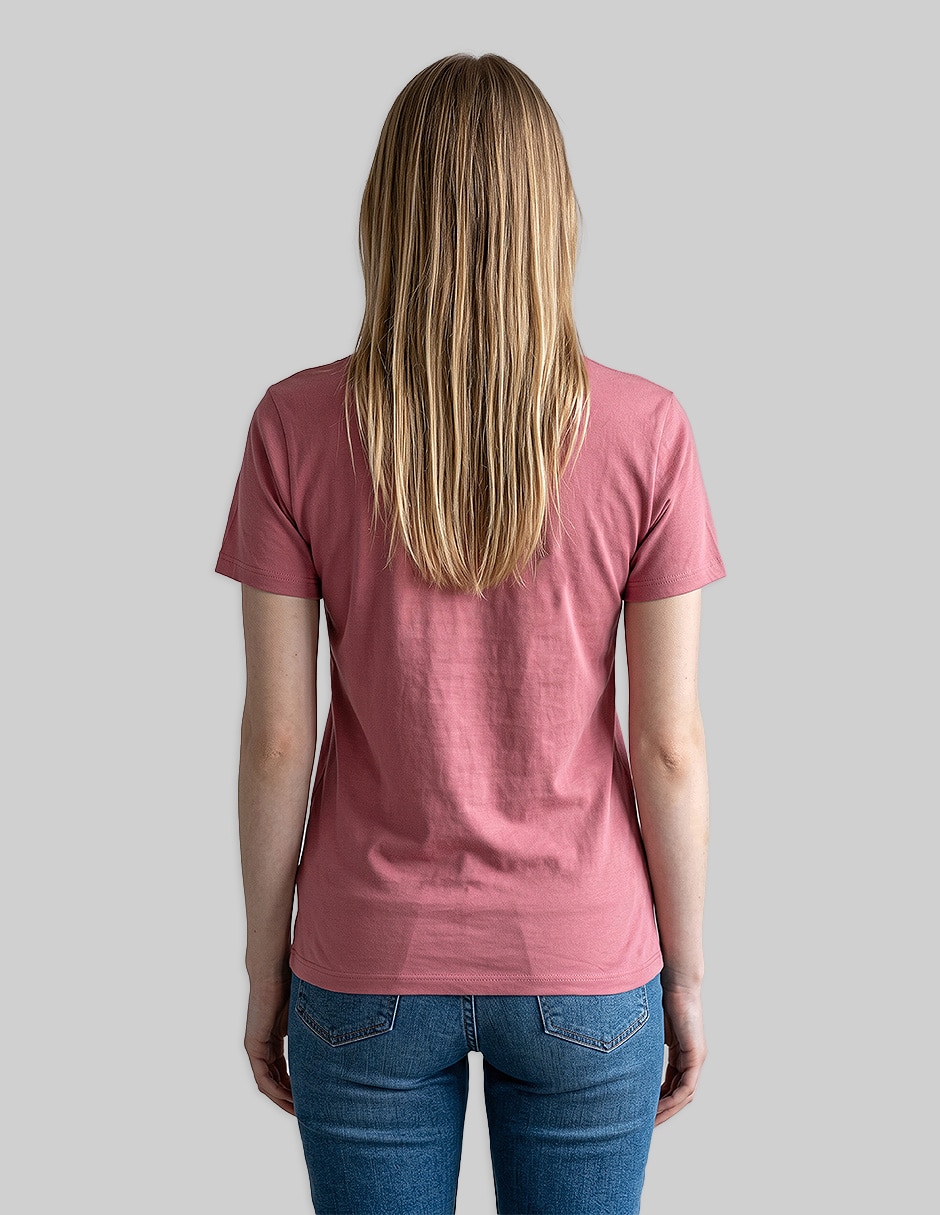 Playera manga corta cuello redondo para mujer 3