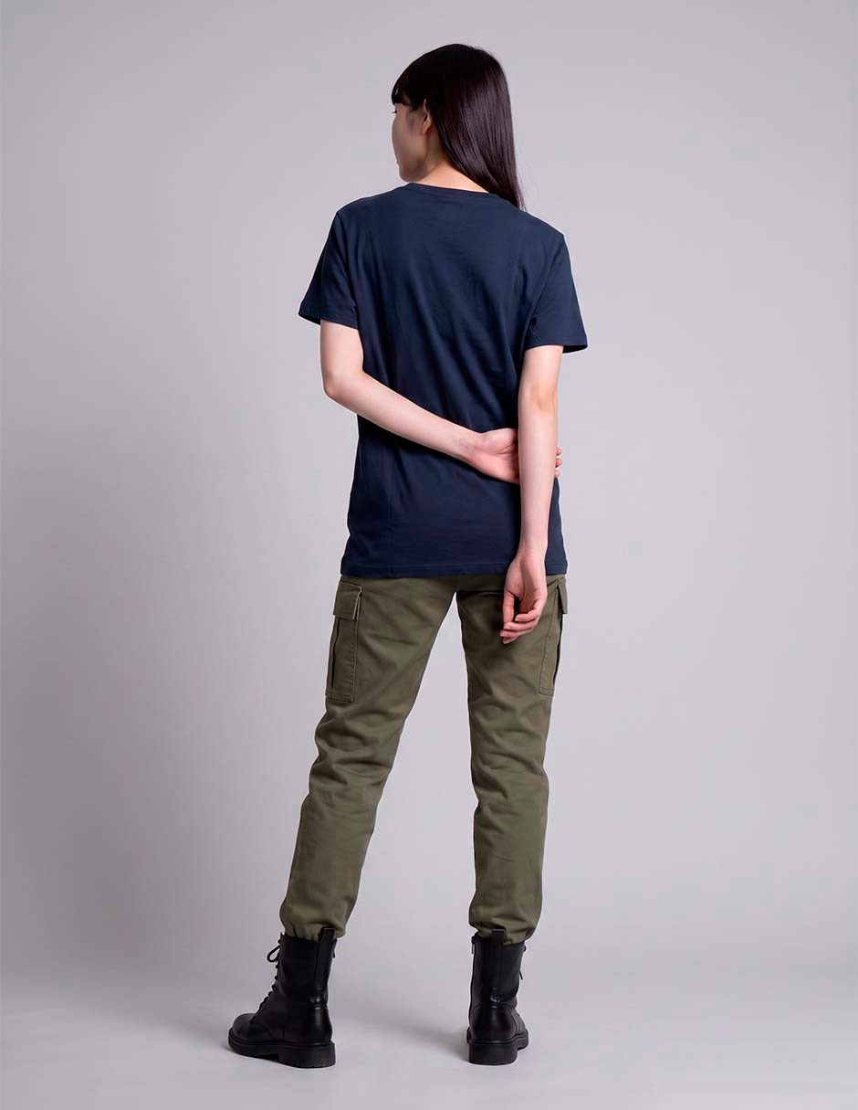 Playera manga corta cuello redondo para mujer 4