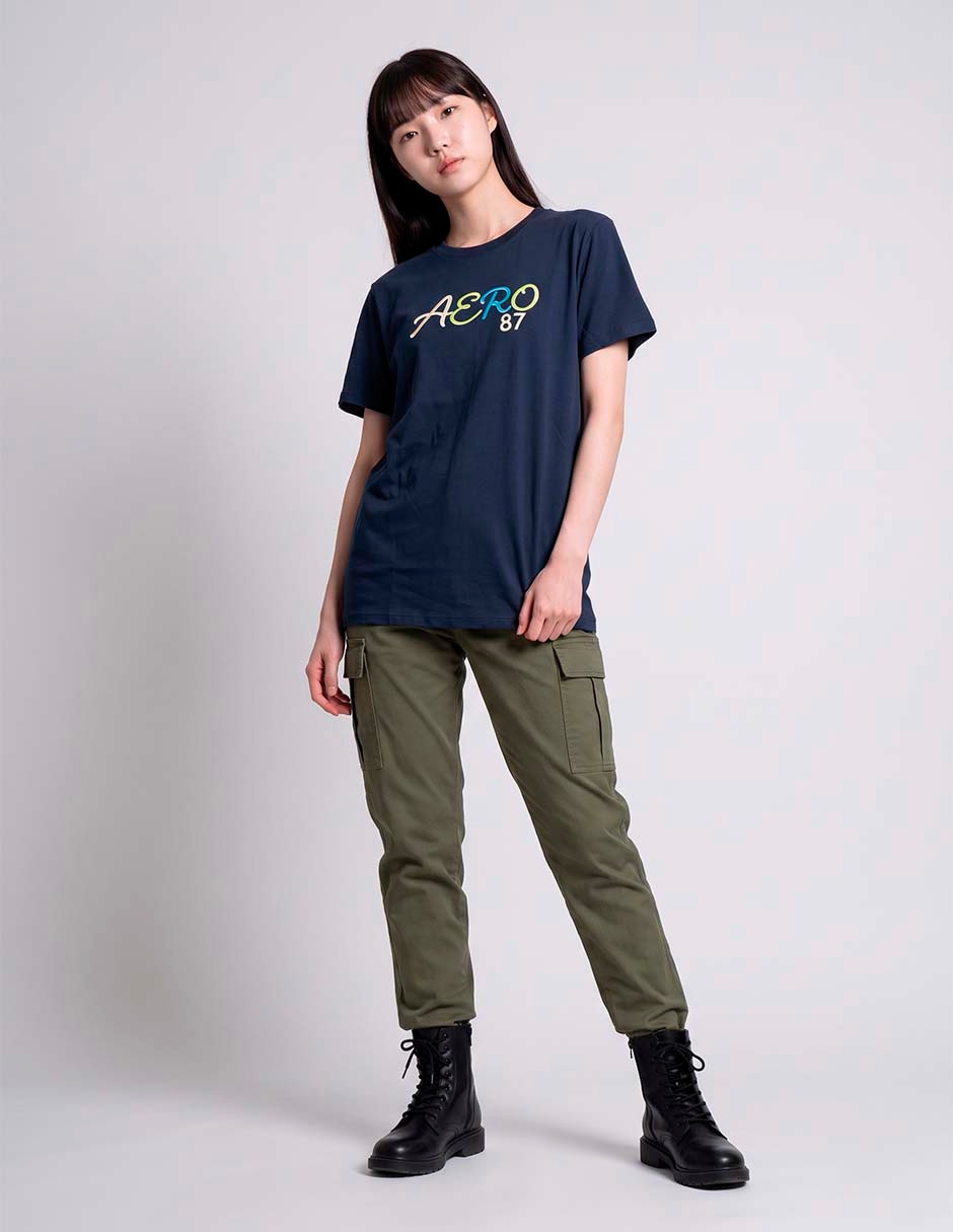 Playera manga corta cuello redondo para mujer 3