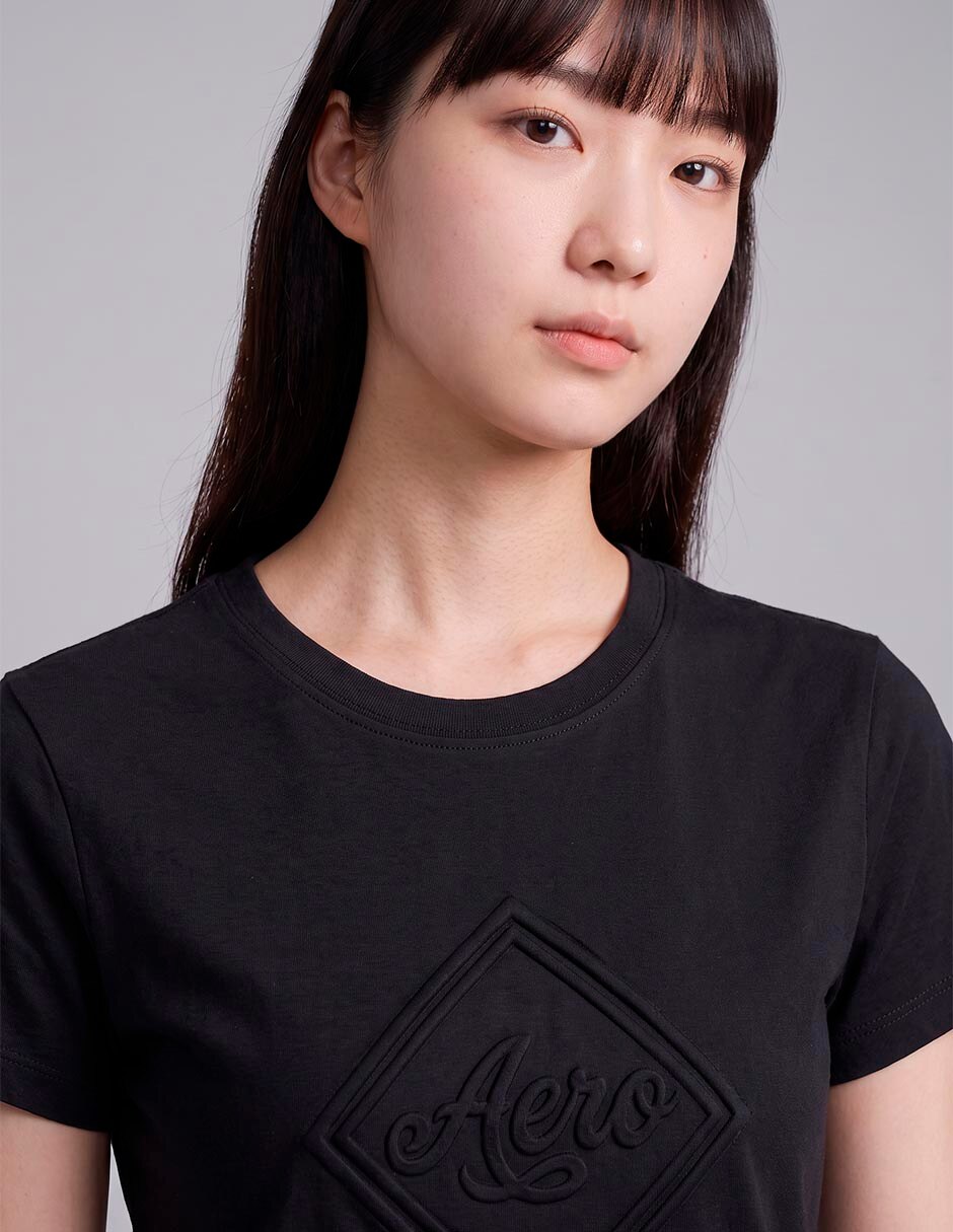 Playera manga corta cuello redondo para mujer 3