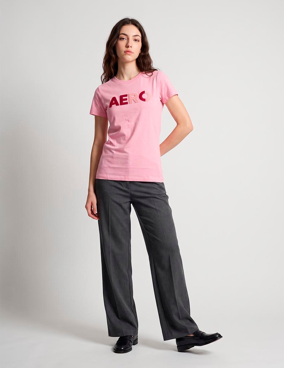 Playera manga corta cuello redondo para mujer 3
