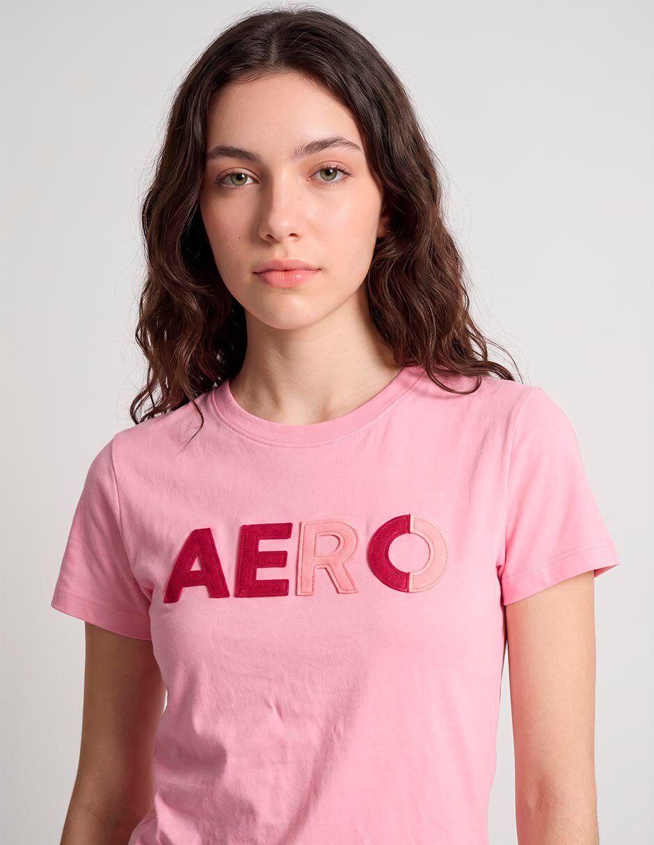 Playera manga corta cuello redondo para mujer 4