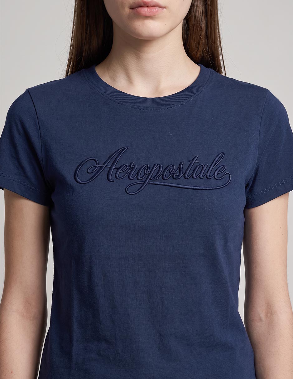 Playera manga corta cuello redondo para mujer 2