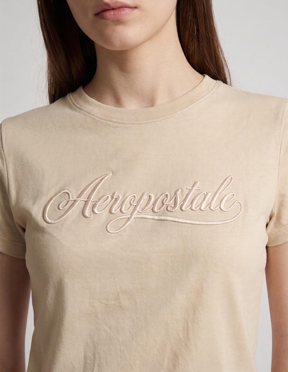 Playera manga corta cuello redondo mujer 4