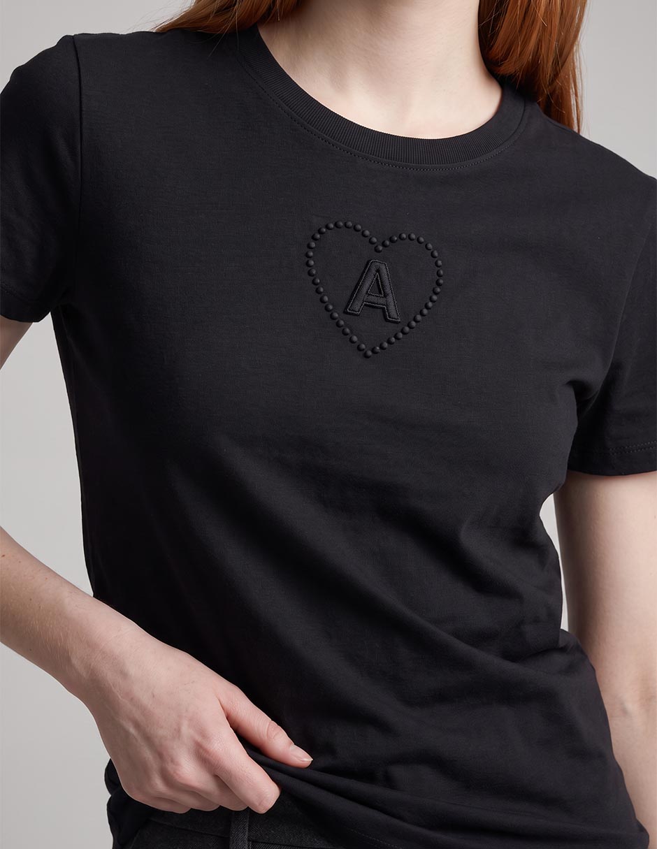 Playera manga corta cuello redondo para mujer 2