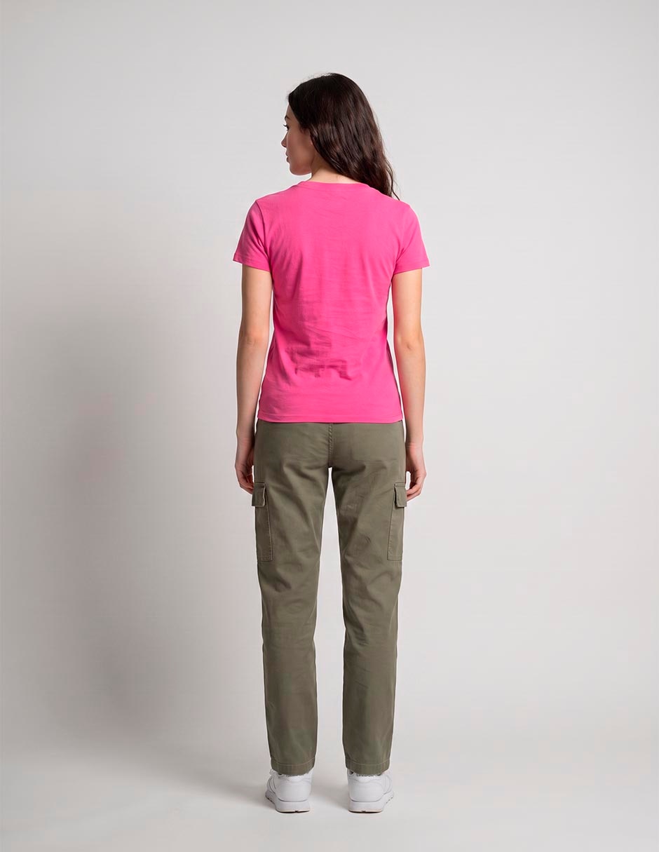 Playera manga corta cuello redondo para mujer 4
