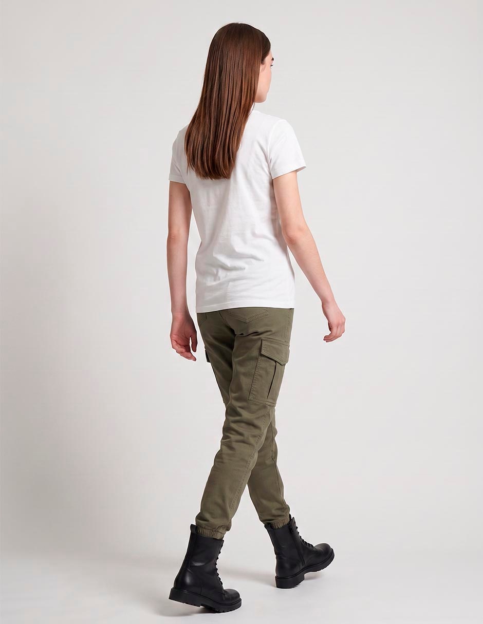 Playera manga corta cuello redondo para mujer 4