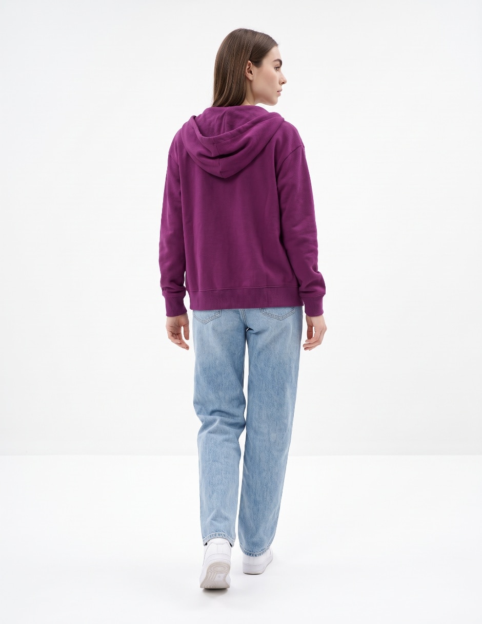 Sudadera con capucha y bolsa para mujer 2
