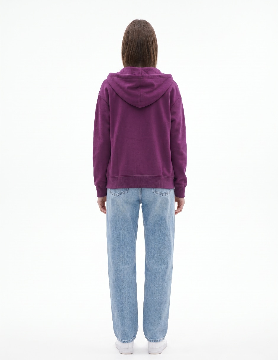 Sudadera con capucha y bolsa para mujer 2
