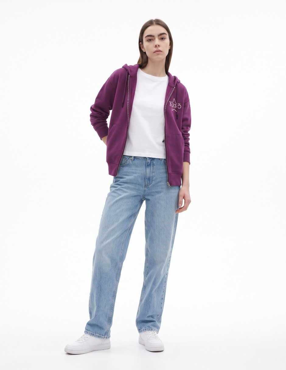 Sudadera con capucha y bolsa para mujer 3
