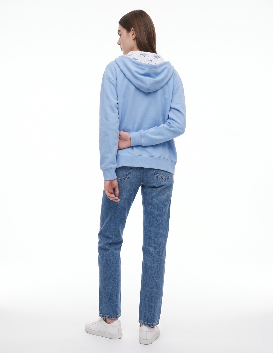 Sudadera con capucha y bolsa para mujer 2