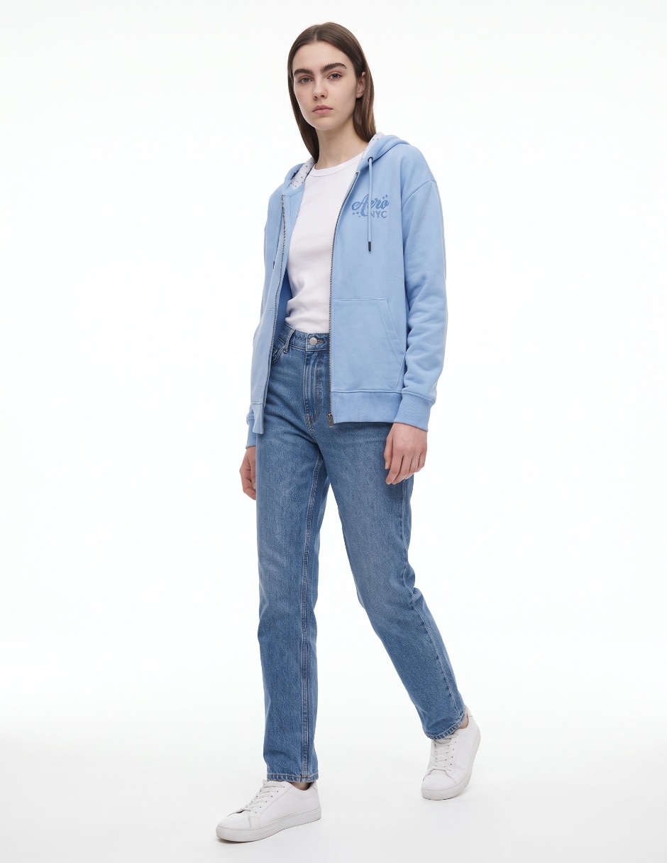 Sudadera con capucha y bolsa para mujer 3