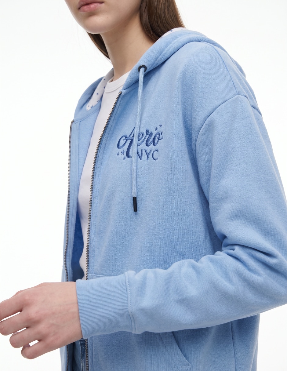 Sudadera con capucha y bolsa para mujer 4