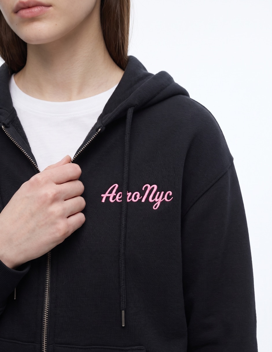 Sudadera con capucha y bolsa para mujer 4